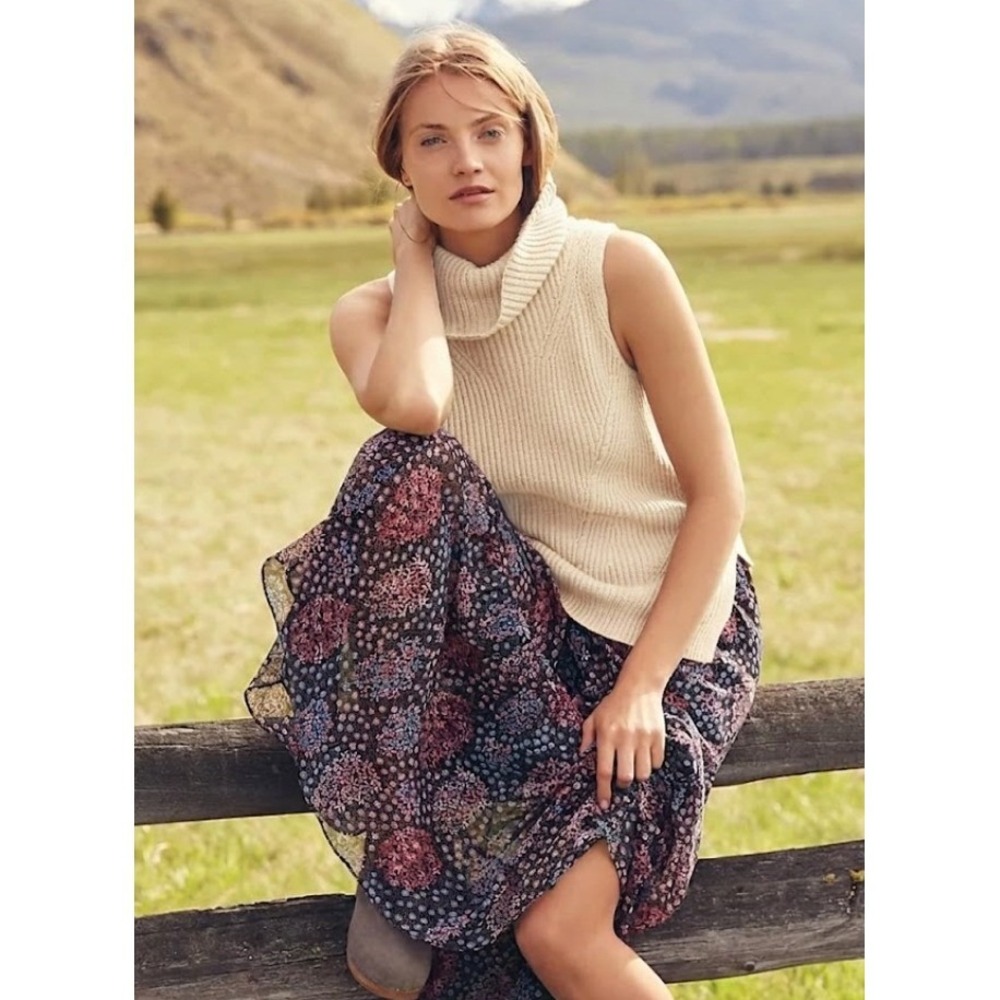 Angel Of The North Cowled Sweater Tank Women S Wool Cotton Blend Cozy Minimalist
